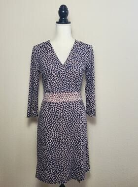 Ann Taylor Leafy Midi Wrap Dress 4